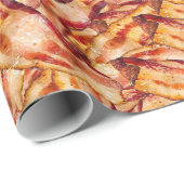 Funny Real Bacon Pattern Gag Gift ラッピングペーパー (ロールコーナー)