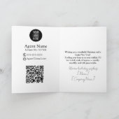 funny real estate agent Happy Christmas greetings  カード (内部)