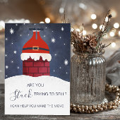 funny real estate agent Happy Christmas greetings カード