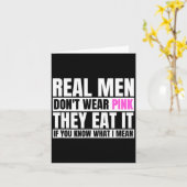 Funny Real Men Don't Wear Nk - If You Know What I  カード (黄色い花)