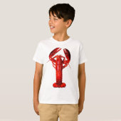 Funny realistic lobster tシャツ (正面フル)