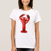 Funny realistic lobster tシャツ (正面)