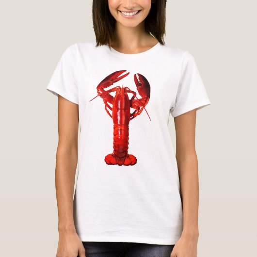 Funny realistic lobster tシャツ (正面)