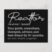Funny Realtor Job Description Real Estate Humor ポストカード (正面)
