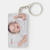 Funny Record Red Dot Custom Photo キーホルダー (裏面)