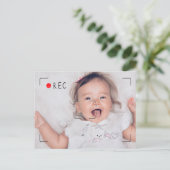 Funny Record Red Dot Custom Photo ポストカード (スタンド正面)