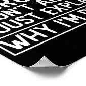 Funny Recruiter Design Saying_ I M A Recruiter I D ポスター (角)