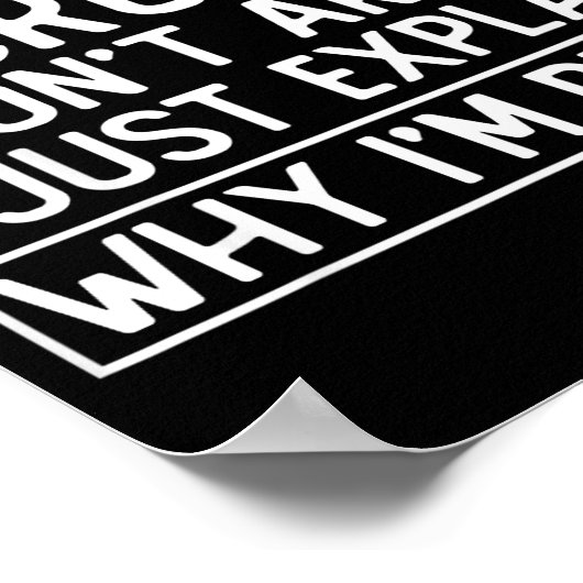 Funny Recruiter Design Saying_ I M A Recruiter I D ポスター (角)