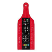 Funny Red and Black TV Remote Kitchen Control カッティングボード (正面)