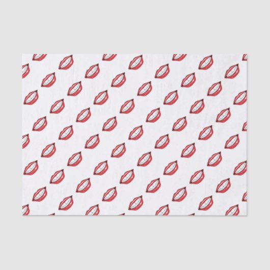 Funny Red Lips  薄葉紙 (正面)