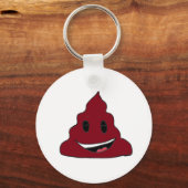 Funny Red Poop Emoji Keychain キーホルダー (裏面)