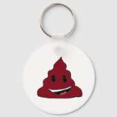 Funny Red Poop Emoji Keychain キーホルダー (裏面)