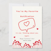 Funny Red Valentine's Day Holiday Card シーズンカード (正面)