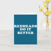 Funny redheads do it better st patrick’s day humor カード (黄色い花)