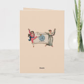 Funny Regency Style Dachshund Blank Card カード (裏面)