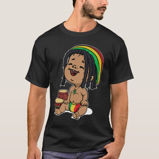 Funny Reggae Jamaica Music Ragga Reggaeton Relax F Tシャツ (正面)