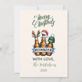 Funny Reinbeer Christmas シーズンカード (正面)