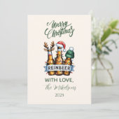 Funny Reinbeer Christmas シーズンカード (スタンド正面)