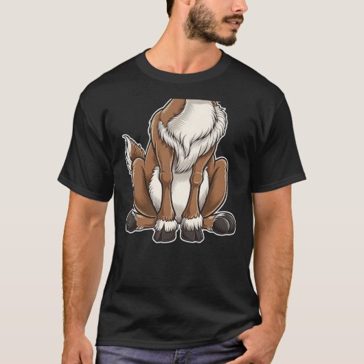 Funny Reindeer Adult Kids Men Women Brown Deer Cos Tシャツ (正面)