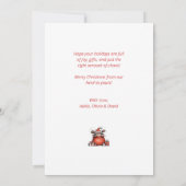 Funny Reindeer Christmas Card – Oh Deer! シーズンカード (裏面)