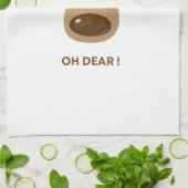 Funny Reindeer Christmas Holiday Teachers Gift  キッチンタオル (折り畳み)