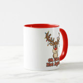 Funny Reindeer Christmas – Oh Deer マグカップ (正面右)