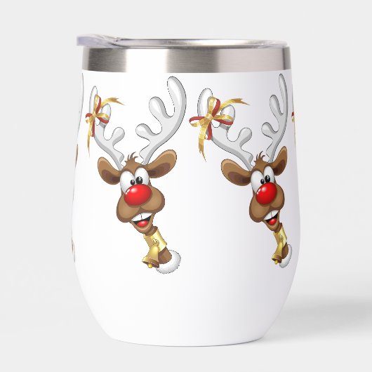 Funny Reindeer Peeking Christmas Meme  (右面)