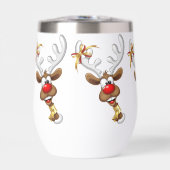 Funny Reindeer Peeking Christmas Meme  (正面)