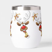 Funny Reindeer Peeking Christmas Meme  (背面)