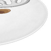 Funny Reindeer Peeking Christmas Meme  カッティングボード (角)