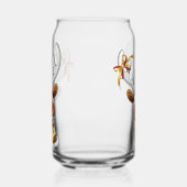 Funny Reindeer Peeking Christmas Meme  ガラス缶 (右)