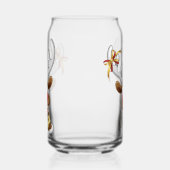 Funny Reindeer Peeking Christmas Meme  ガラス缶 (左)