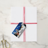 Funny Reindeer Peeking Christmas Meme  ギフトタグ (より糸付き)