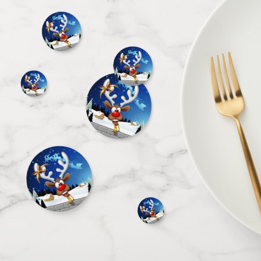 Funny Reindeer Peeking Christmas Meme  コンフェッティ (グループ)