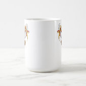 Funny Reindeer Peeking Christmas Meme  コーヒーマグカップ (中央)