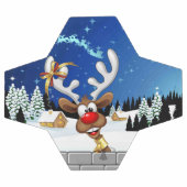 Funny Reindeer Peeking Christmas Meme  サッカーボール (フラット)