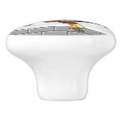 Funny Reindeer Peeking Christmas Meme  セラミックノブ (側面)