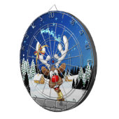 Funny Reindeer Peeking Christmas Meme  ダーツボード (正面右)