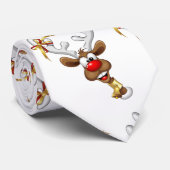 Funny Reindeer Peeking Christmas Meme  ネクタイ (ロール)
