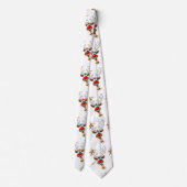 Funny Reindeer Peeking Christmas Meme  ネクタイ (裏面)