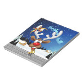 Funny Reindeer Peeking Christmas Meme  ノートパッド (回転)