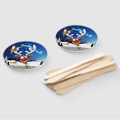 Funny Reindeer Peeking Christmas Meme  ハンドファン (組立なし)