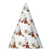 Funny Reindeer Peeking Christmas Meme  パーティーハット (左)