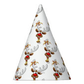 Funny Reindeer Peeking Christmas Meme  パーティーハット (右)