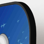 Funny Reindeer Peeking Christmas Meme  ピックルボールラケット (左詳細)