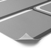 Funny Reindeer Peeking Christmas Meme  ポスター (角)