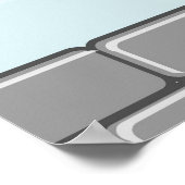 Funny Reindeer Peeking Christmas Meme  ポスター (角)