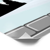 Funny Reindeer Peeking Christmas Meme  ポスター (コーナー)