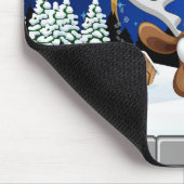 Funny Reindeer Peeking Christmas Meme  マウスパッド (コーナー)