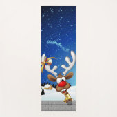 Funny Reindeer Peeking Christmas Meme  ヨガマット (正面)